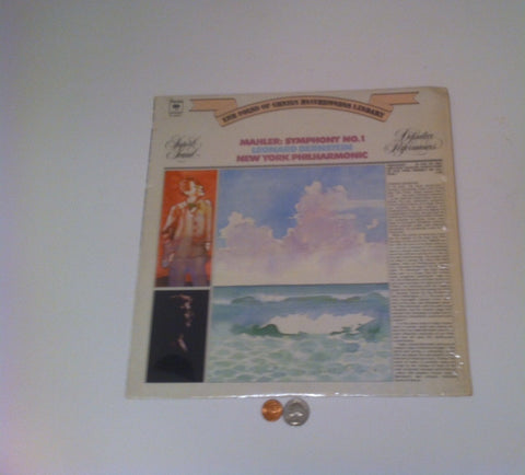 Vintage 1973 Music Album, LP, Vinyl, The Sound of Genius Masterworks Library, Mahler: Symphony No.1, Leonard Bernstein, New York