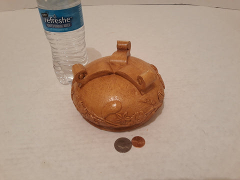 Vintage Nut Bowl, Snack Bowl with Claw Foot Legs, 6" Wide, Made in USA, Table Decor, Kitchen Display, Shelf Display, Nice Carved Side