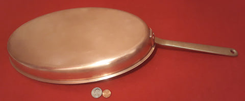 Vintage Copper and Brass Metal Pan, Heavy Duty Pan, 22" Long and 14 1/2" x 8 1/2" Pan Size, Weighs about 2 1/2 Pounds, Fish Pan, Heavy