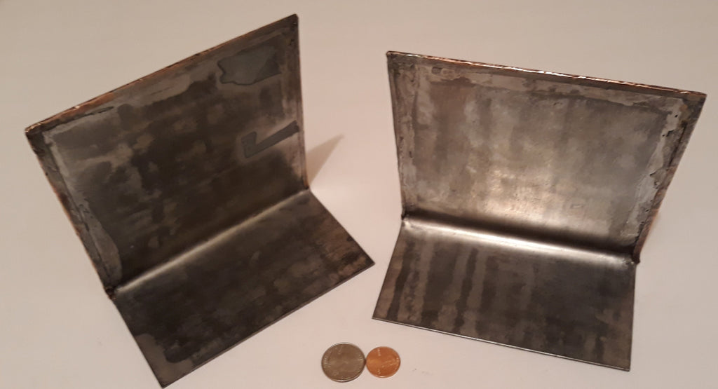 Vintage Set of Brass Covered Heavy Duty Sheet Metal, Initials, C D P, 5 1/2" x 5 1/2", Home Decor, Book Shelf Decor, Book Holders