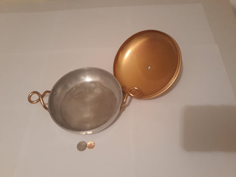 Vintage Metal Aluminum Pot, Made in USA, 7" Pan Size, 12" Handle Size, Quality Aluminum, Lid Has A Few Dings In it, This Can Be Clean Up