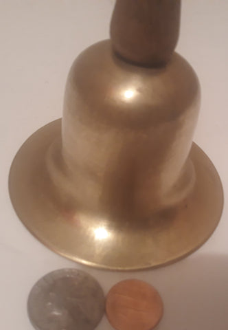 Vintage Brass Metal Bell, 6" Tall, Heavy Duty Quality, Home Decor, Table Display, Shelf Display, This Can Be Shined Up Even More