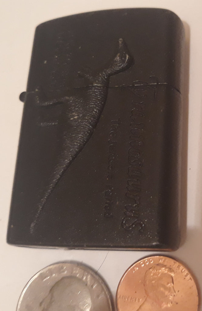 Vintage Metal Lighter, Cigarette, Cigars, Metal Tyrannosaurus Dinosaur Lighter, Fun Lighter, No Fluid