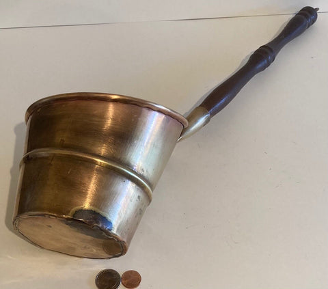 Vintage Metal Brass Large Size Ladle, Measure Cup, 21" Long, Hanging Decor, This Can Be Shined Up Even More