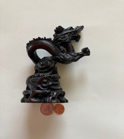 Vintage Dragon, 5" Tall, Made in Thailand, Quality, Home Decor, Medieval, Shelf Display, Table Display, Heavy Duty