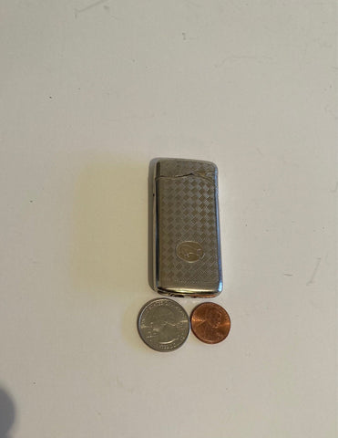 Vintage Metal Lighter, Bull on the Side, Made in USA, Nice Lighter, Shelf Display, Cigarette, Cigar, Tobacco
