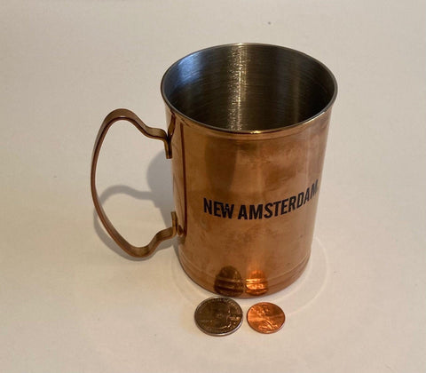 Vintage Metal Copper Mug, New Amsterdam, Cup, Stein, Beer Mug, Drinking Cup, Bar Decor, Shelf Display