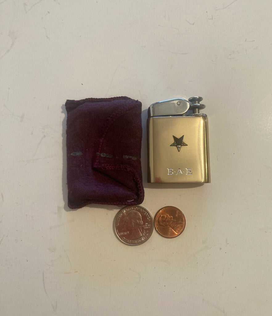 Vintage Metal Brass Lighter, B.A.E, Lady Lynn, Quality, Made in USA, Cigarettes, Cigars, Fire, Unique