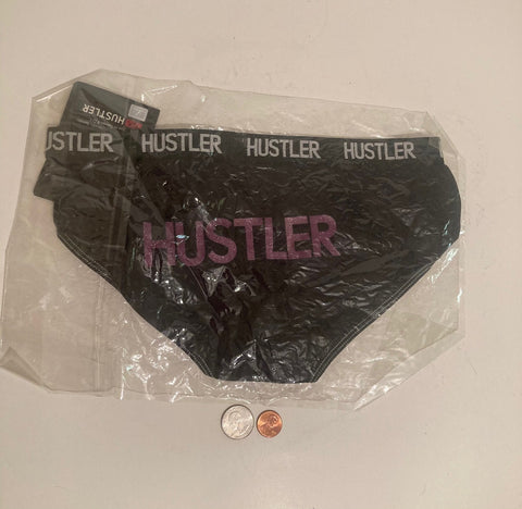 Vintage 90's Black Hustler Girls Briefs, Size S/M, Very Stretchy, Very Sexy, Fashion, Bedroom Wear, Fun