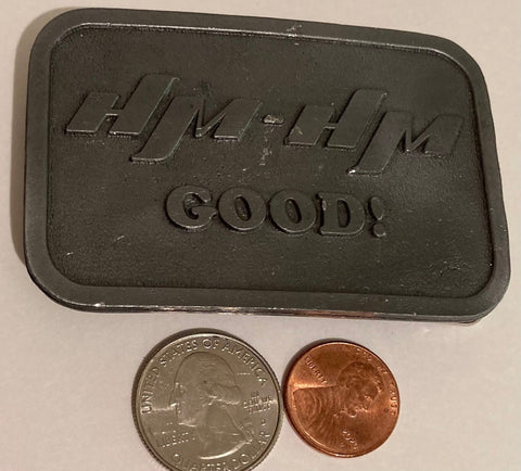 Vintage Metal Pewter Belt Buckle, HM-HM Good!  Hit Line USA, Heavy Duty, Collectible, Fashion, Belt Buckle, Shelf Display