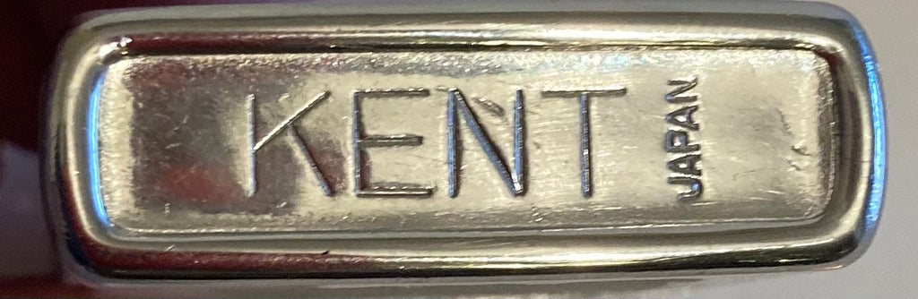 Vintage Metal Lighter, Kent, Made in Japan, Nice Lighter, Shelf Display, Cigarette, Cigar, Tobacco