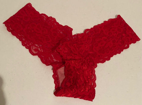 Vintage 90's Red Lace Panty, Size S/M, Very Stretchy, Very Sexy, Fashion, Bedroom Wear, Fun