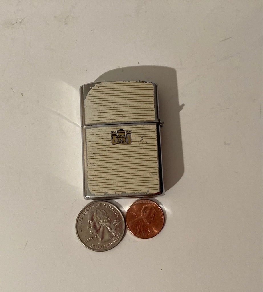 Vintage Metal Lighter, Castle, Made in Japan, Old Vintage Lighter, Cigars, Cigarettes, More