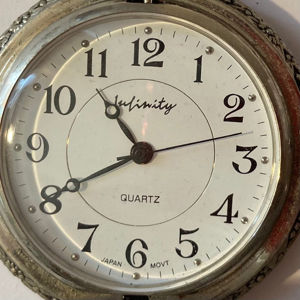 Vintage Metal Pocket Watch, Worlds Best Grandpa, Made in Japan, Clock, Time, Style