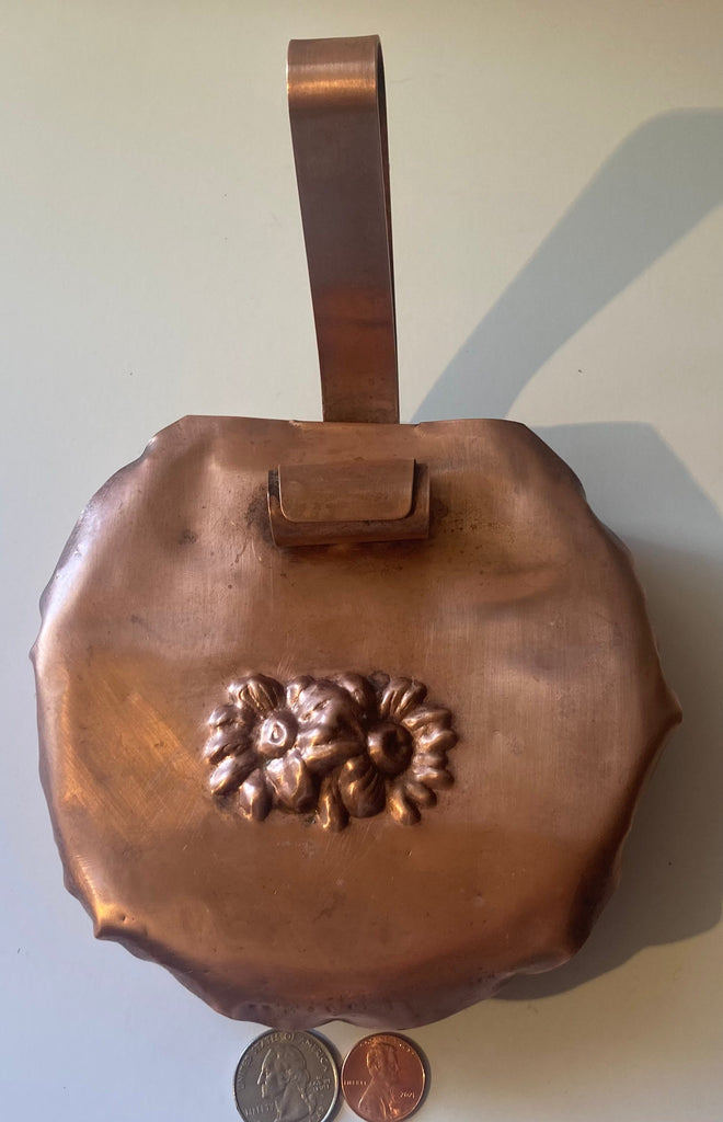Vintage Copper Metal Ash Catcher, Dustpan, 8" Long, Cleaning, Kitchen Decor, Table Decor, Shelf Display