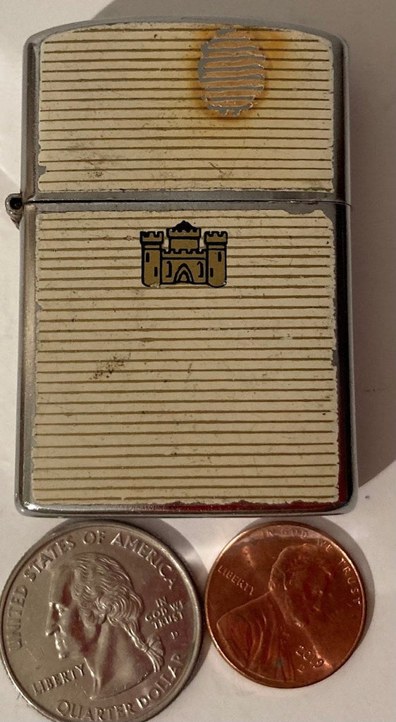 Vintage Metal Lighter, Castle, Made in Japan, Old Vintage Lighter, Cigars, Cigarettes, More