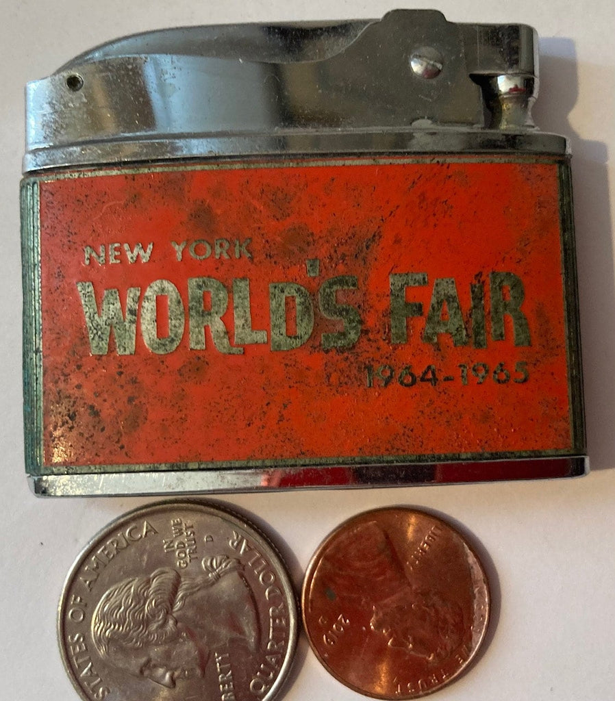 Vintage Metal Lighter, New York's World Fair 1964-1965, Old Vintage Lighter, Cigars, Cigarettes, More