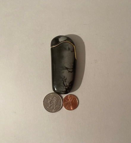 Vintage Metal Lighter, Gray Marble Design, Cigarettes, More