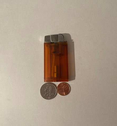 Vintage Metal Lighter, Orange, Cigarettes, More