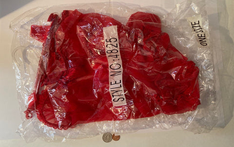 Vintage 90's Red Sheer Baby Doll with Panty, One Size Fits Most, Very Stretchy, Very Sexy, Fashion