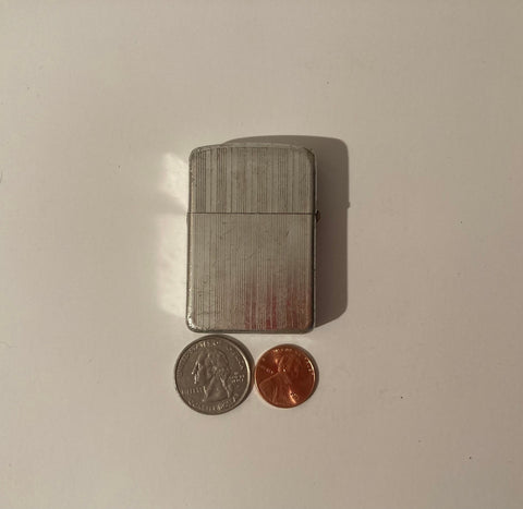 Vintage Metal Lighter, Storm King, Etched Lines, Cigarettes, More