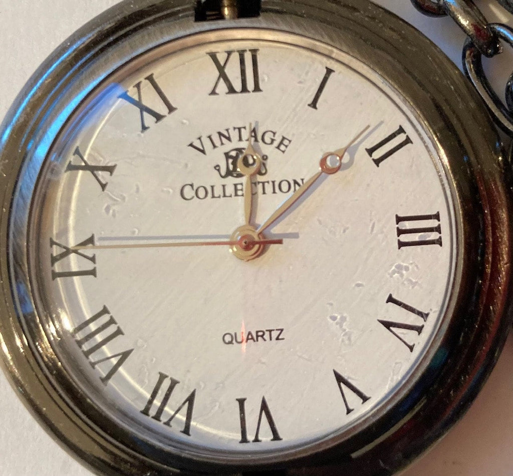 Vintage Metal Pocket Watch, New York, Clock, Time, Style
