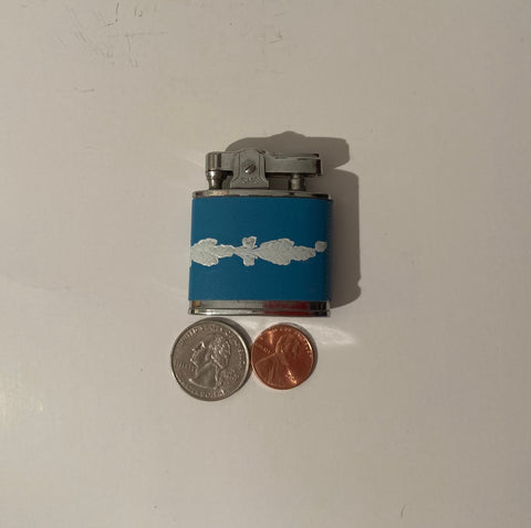 Vintage Metal Lighter, Supreme, Blue and White, Cigarettes, More