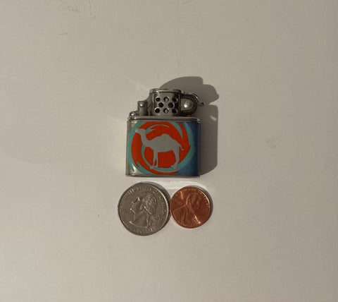 Vintage Metal Lighter, Silver and Red Camel, Cigarettes, More