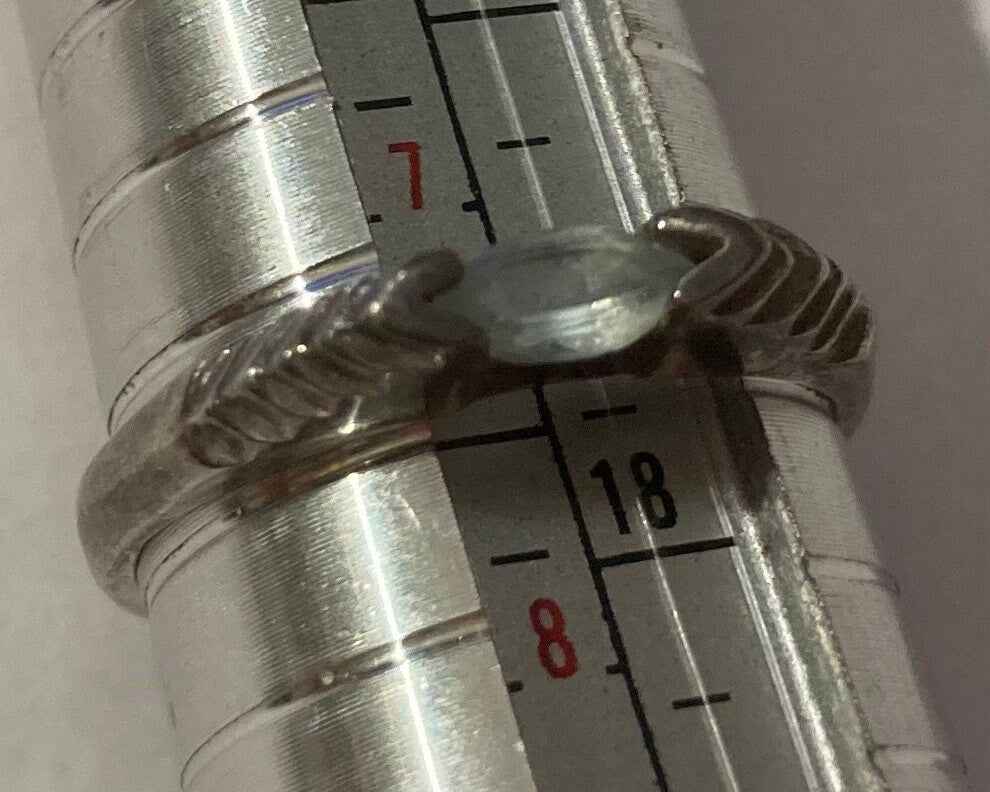Vintage Sterling Silver Ring, 925, Nice Jewel Design, Size 7 1/2, Jewelry, Fashion, Finger Fun, This Can Be Shined Up Even More, Quality