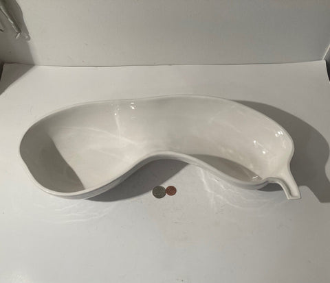 Vintage Ceramic Chili Pepper Bowl, 18" x 7", Made in Italy, Quality, Crate & Barrel, Kitchen Decor, Table Display, Shelf Display, Party Bowl