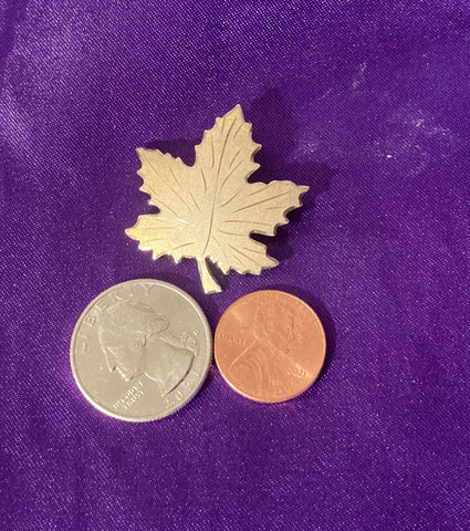Vintage Metal Sterling Silver Maple Leaf, Bondboyd, Label, Tie Pin, Broach Area, Quality