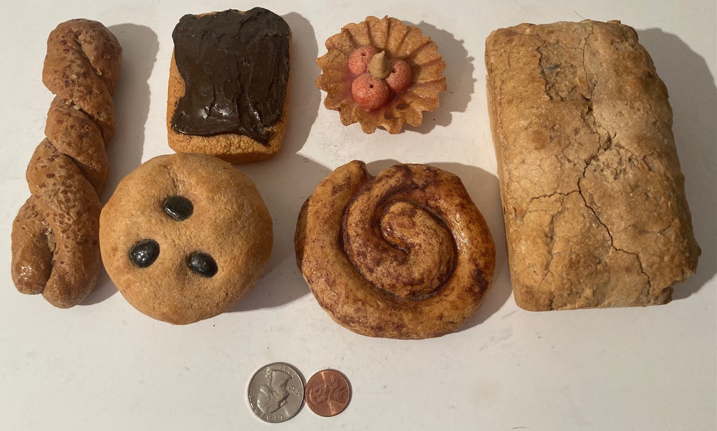 6 Assorted Heavy Duty Fake Pastries, Real Looking, Too Real, Fools Everyone Almost, Quality Work, Heavy Pieces, Art, Home Decor