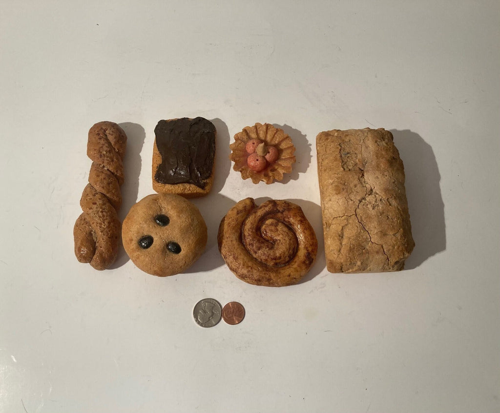 6 Assorted Heavy Duty Fake Pastries, Real Looking, Too Real, Fools Everyone Almost, Quality Work, Heavy Pieces, Art, Home Decor