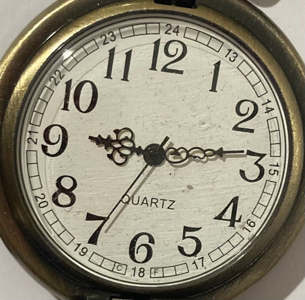 Vintage Metal Pocket Watch, Clock Face, Clock, Time, Style