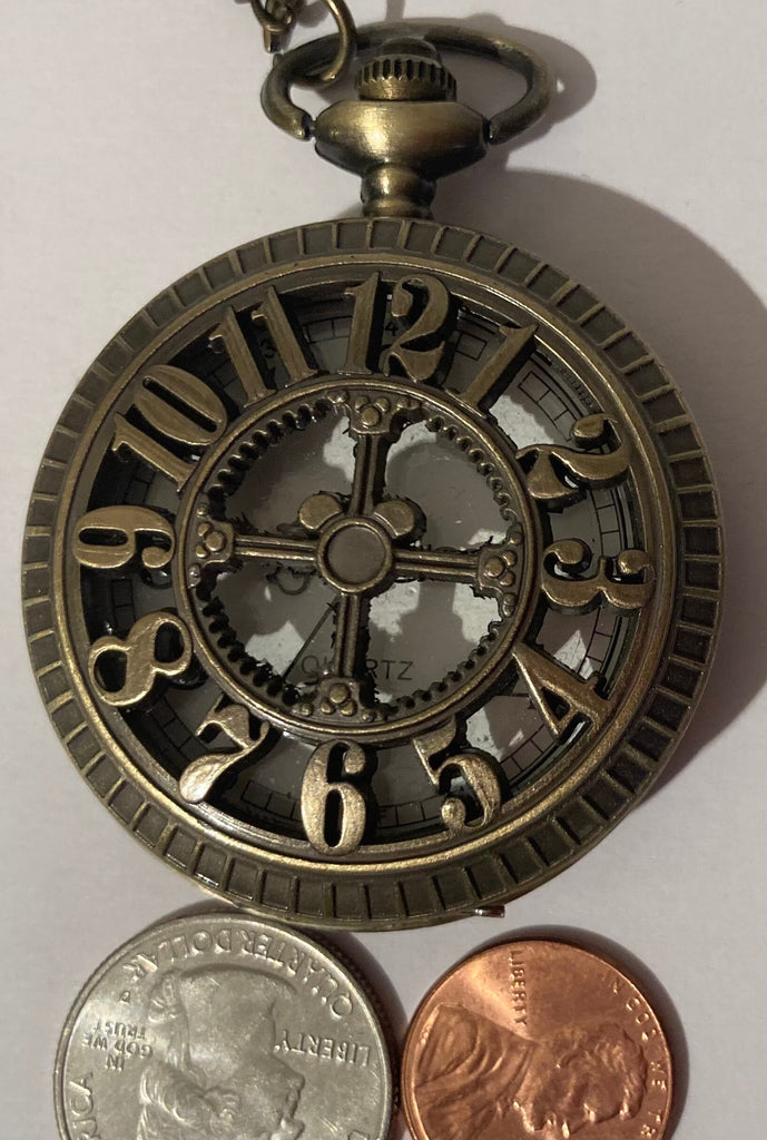 Vintage Metal Pocket Watch, Clock Face, Clock, Time, Style