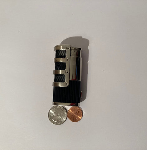 Vintage Metal Lighter, Rubber Handle, Nice, Cigarettes, More