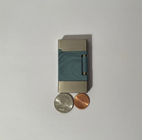 Vintage Metal Lighter, Blue Ocean, Nice, Cigarettes, More