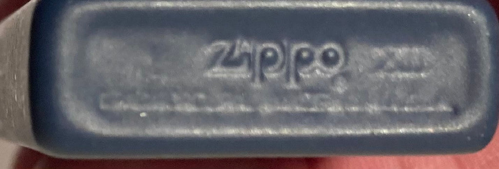 Vintage Metal Zippo Lighter, Slim, Blue, Zippo, Made in USA, Cigarettes, More