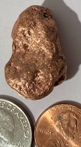 Vintage Metal Copper Nugget, Great for Handmade Pendants, Real Copper, Ready for Necklace or Bracelet Addition, Quality, Heavy Duty, Fun