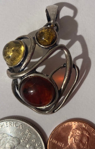 Vintage Sterling Silver 925 Metal Charm, Colored Jewels, Pendant for Necklace, Bracelet, Ankle, Fashion, Quality, Precious Metal, Nice
