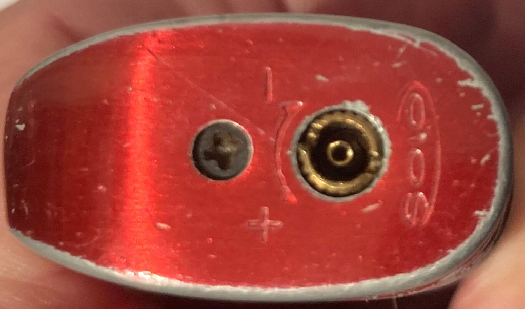 Vintage Metal Lighter, Red, Cigarettes, Cigars, Smoking, More