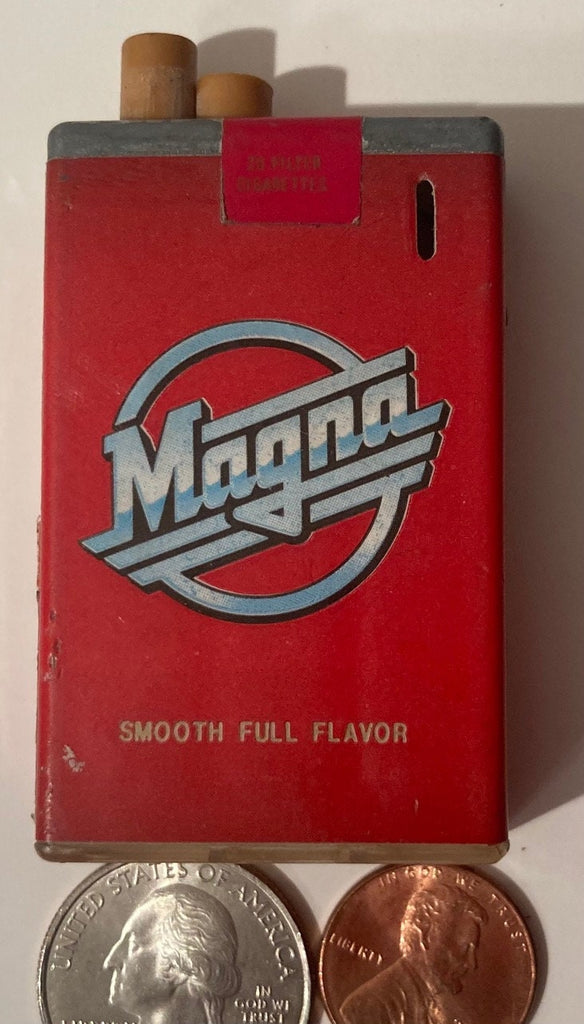 Vintage Metal Lighter, Magna, Cigars, Cigarettes, More
