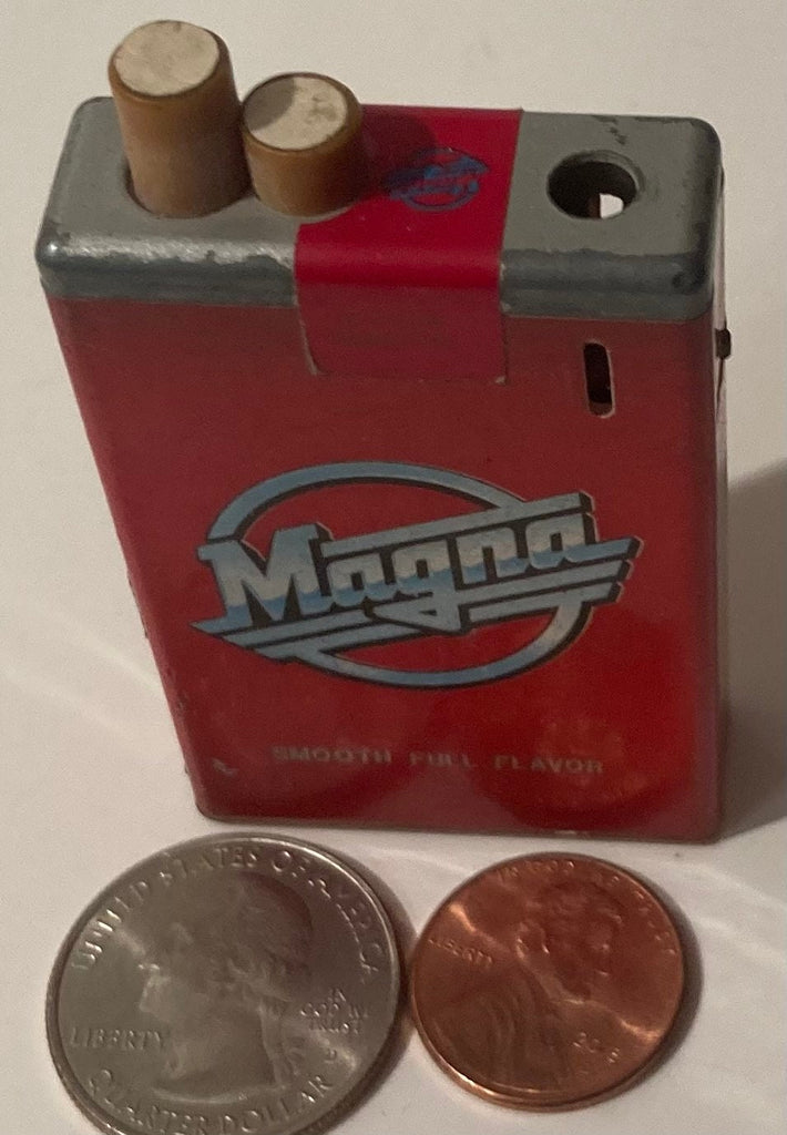 Vintage Metal Lighter, Magna, Cigars, Cigarettes, More