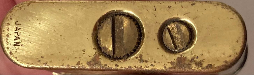 Vintage Metal Lighter, Brass, Made in Japan, Cigarettes, Cigars, Smoking, More