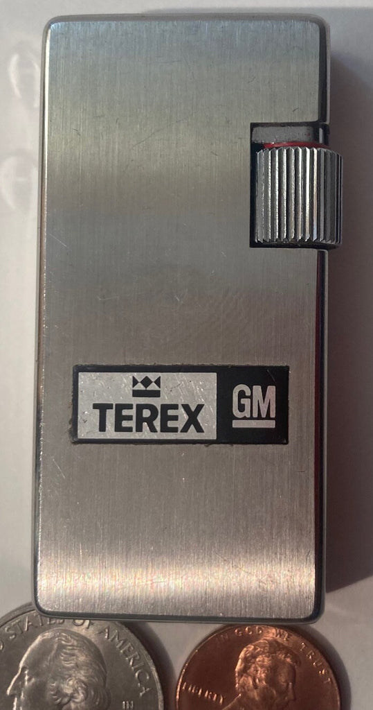 Vintage Metal  Lighter, Terex, GM, General Motors, Made in France, Cigarettes, More