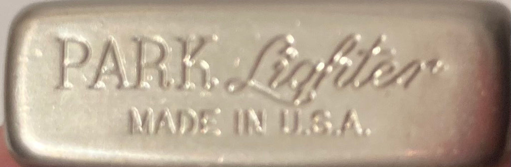Vintage Metal Lighter, Park Lighter, Slim Size, Embossed, Lion, Never Used Yet Still, Made in USA, Cigarettes, Tobaccos, Cigars, Smoking