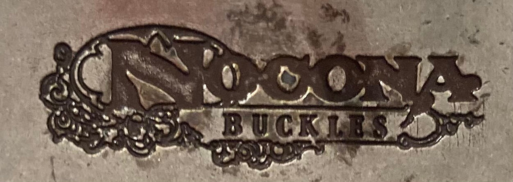 Vintage Metal Belt Buckle and Leather Belt, Nocona, Size 24 to 28, Country & Western, Western Wear, Quality, Fashion, Belts, Shelf Display
