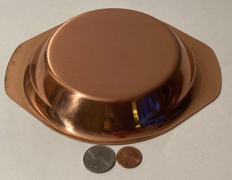 Vintage Metal Copper Paul Revere Individual Casserole Dish, 6", Quality, Heavy Duty, Kitchen Decor, Shelf Display