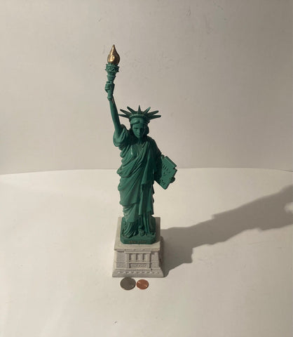 Vintage Heavy Duty 14" Tall Statue of Liberty, Ellis Island, Welcome, New York, Torkia, Weighs 2 3/4 Pounds, Heavy, Quality, Statue