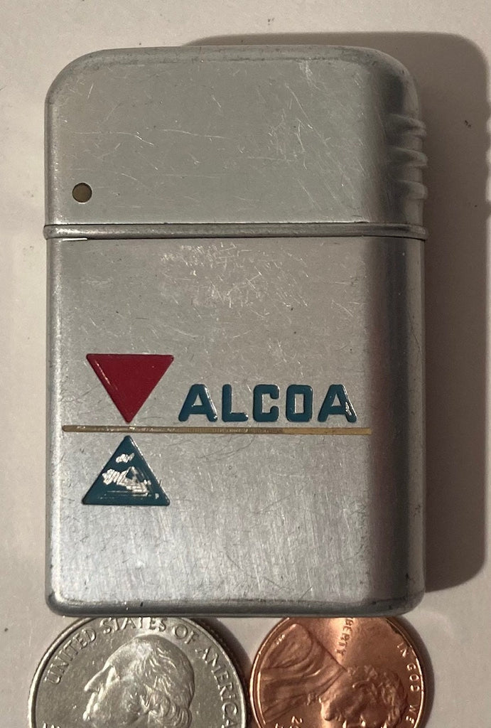 Vintage Metal Aluminum Lighter, Alcoa, Aluminum Products, Bowers Sure Fire, Quality, Made in USA, Cigarettes, More